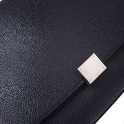 Pre Owned Celine Black Leather and Suede Small Trapeze Bag