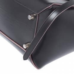 Pre Owned Celine Black Leather Flap Top Handle Bag