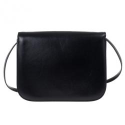 Pre Owned Celine Black Leather Medium Box Shoulder Bag