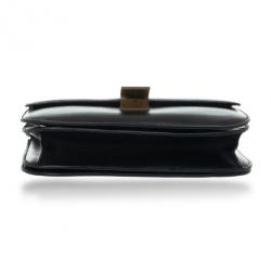 Pre Owned Celine Black Leather Medium Box Shoulder Bag