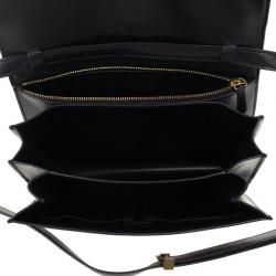 Pre Owned Celine Black Leather Medium Box Shoulder Bag