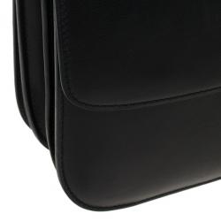 Pre Owned Celine Black Leather Medium Box Shoulder Bag