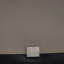 Pre Owned Celine Tri Color Leather and Suede Large Trapeze Bag