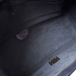 Pre Owned Celine Tricolor Leather and Suede Medium Trapeze Bag