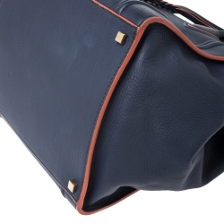 Pre Owned حقيبة يد سيلين لاغيج فنتاوم متوسطة جلد أزرق كحلي