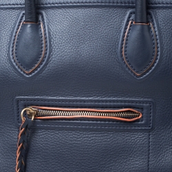 Pre Owned حقيبة يد سيلين لاغيج فنتاوم متوسطة جلد أزرق كحلي