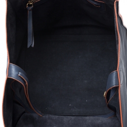 Pre Owned حقيبة يد سيلين لاغيج فنتاوم متوسطة جلد أزرق كحلي