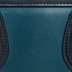 Pre Owned Celine Tri Color Leather Nano Luggage Tote