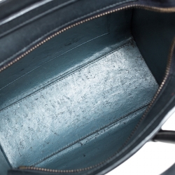 Pre Owned Celine Tri Color Leather Nano Luggage Tote