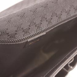 Pre Owned Celine Black Macadam Canvas Shoulder Bag