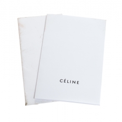 Pre Owned Celine Tri Color Leather and Suede Medium Trapeze Bag