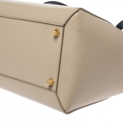 Pre Owned Celine Beige/Burgundy Leather Nano Belt Bag