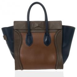 Pre Owned Celine Tri-Color Mini Luggage Tote