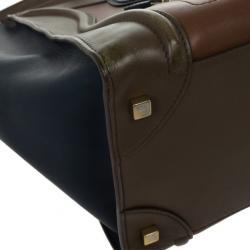 Pre Owned Celine Tri-Color Mini Luggage Tote