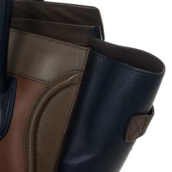 Pre Owned Celine Tri-Color Mini Luggage Tote