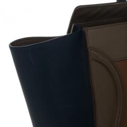 Pre Owned Celine Tri-Color Mini Luggage Tote