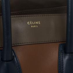 Pre Owned Celine Tri-Color Mini Luggage Tote