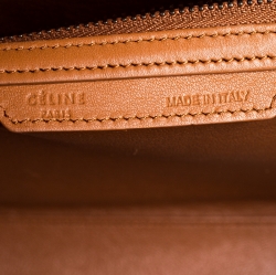 Pre Owned Celine Caramel Brown Leather Mini Luggage Tote