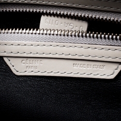 Pre Owned حقيبة لاغيدج سيلين ميني جلد وجلد ثعبان رمادية