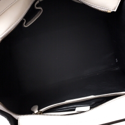 Pre Owned حقيبة لاغيدج سيلين ميني جلد وجلد ثعبان رمادية