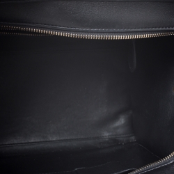 Pre Owned Celine Tri Color Leather and Suede Mini Luggage Tote