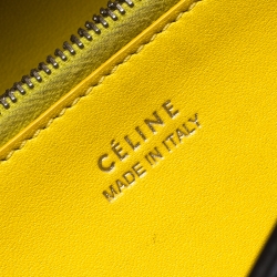 Pre Owned Celine Black Leather Large Multifunction Flap Wallet