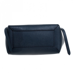 Pre Owned Celine Navy Blue Leather Belt Bag 