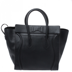 مملوكة مسبقًا Celine Black Leather Mini Luggage Tote