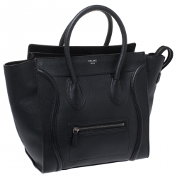 مملوكة مسبقًا Celine Black Leather Mini Luggage Tote