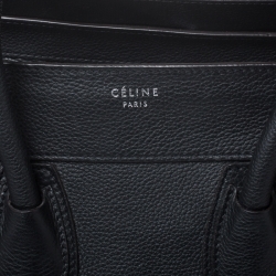مملوكة مسبقًا Celine Black Leather Mini Luggage Tote