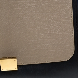 Pre Owned Celine Tricolor Leather and Suede Medium Trapeze Bag
