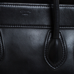 Pre Owned حقيبة يد سيلين ميديوم فانتوم لاغيدج جلد أسود