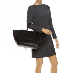 Pre Owned حقيبة يد سيلين ميديوم فانتوم لاغيدج جلد أسود