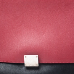 Pre Owned Celine Tricolor Leather Medium Trapeze Bag