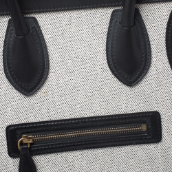 Pre Owned حقيبة يد سيلين ميني لاغيدج كانفاس و سويدي و جلد ثلاثي اللون