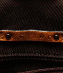 Pre Owned Celine Gray/Yellow Canvas Carriage Tote Bag