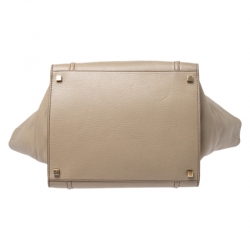 Pre Owned حقيبة يد سيلين لاغيج فنتوم متوسطة جلد بيج