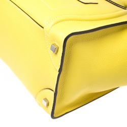 مملوكة مسبقًا Celine Yellow Leather Mini Luggage Tote