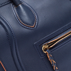 مملوكة مسبقًا Celine Navy Blue Leather Large Phantom Luggage Tote