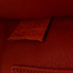 Pre Owned Celine Orange Leather Nano Luggage Tote