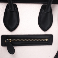 Pre Owned Celine Tri Color Leather Micro Luggage Tote