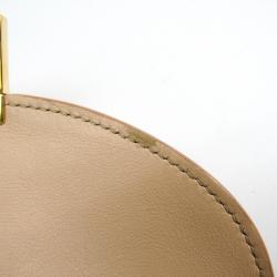 Pre Owned Celine Beige Leather Trotter Medium Bifold Wallet