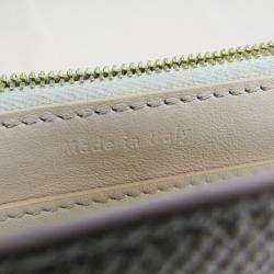 Pre Owned Celine Beige Leather Trotter Medium Bifold Wallet