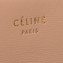 Pre Owned Celine Beige Leather Medium Edge Bag