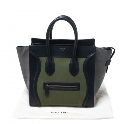 Pre Owned حقيبة يد سيلين ميني لاغيدج نوبوك و جلد متعدد الألوان