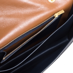 Pre Owned Celine Multicolor Leather and python Pocket Envelope Shoulder Bag