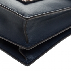 Pre Owned Celine Multicolor Leather and python Pocket Envelope Shoulder Bag