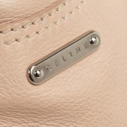 Pre Owned Celine Pink Leather Powder Clandestine Bag