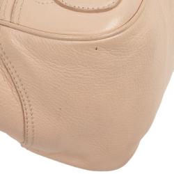 Pre Owned Celine Pink Leather Powder Clandestine Bag