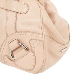 Pre Owned Celine Pink Leather Powder Clandestine Bag